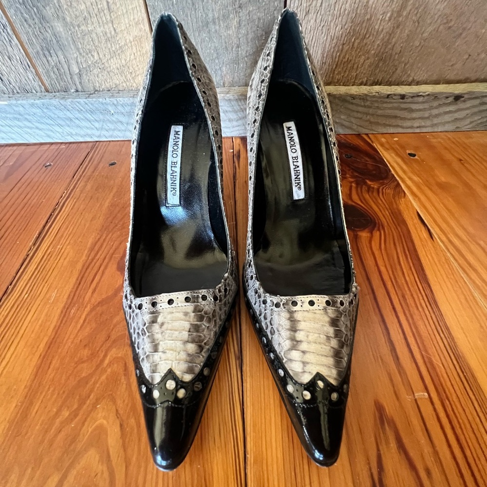 Manila Blahnik heels. Size 37 or 6.5 US.